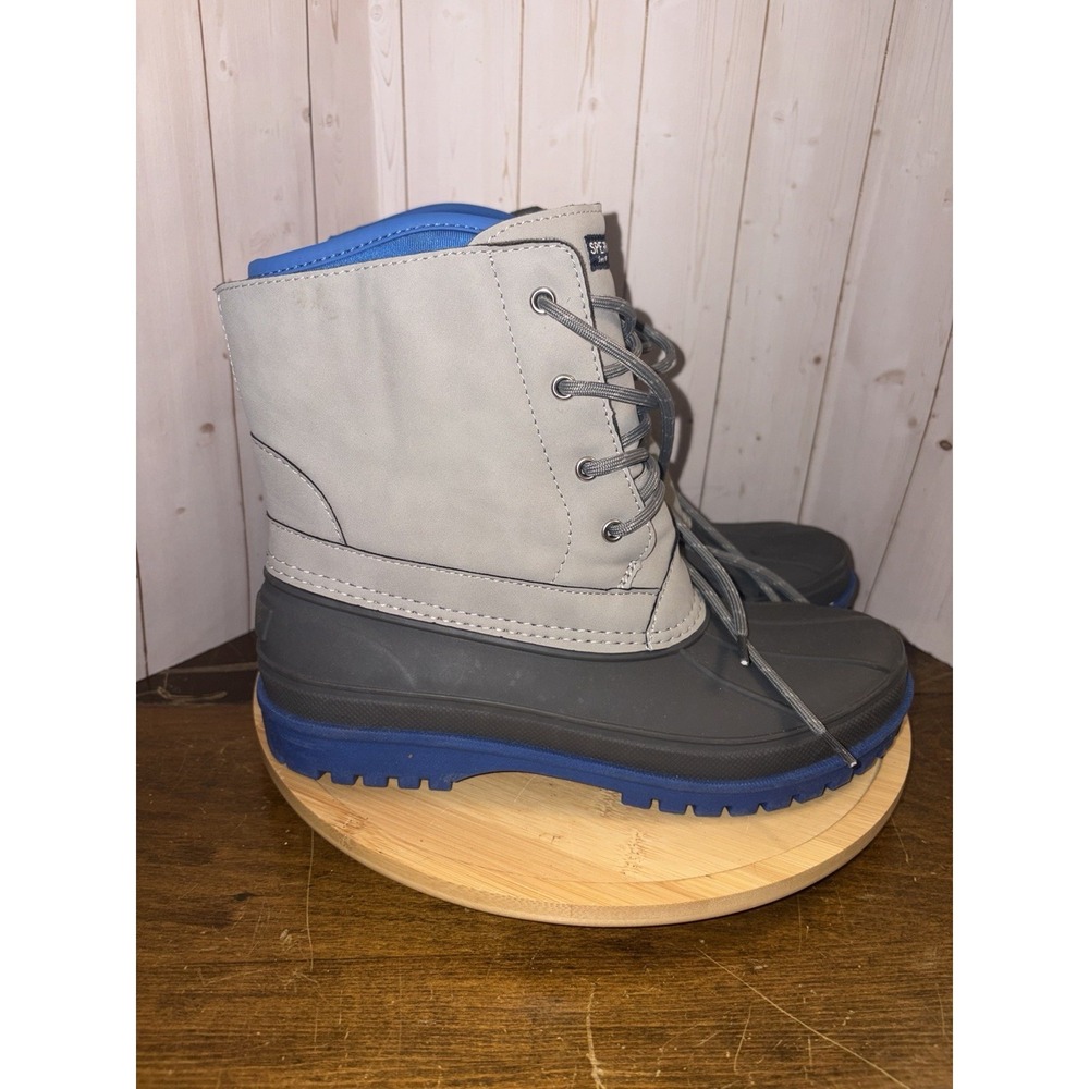 sperry harbor boot blue gray mens size 6